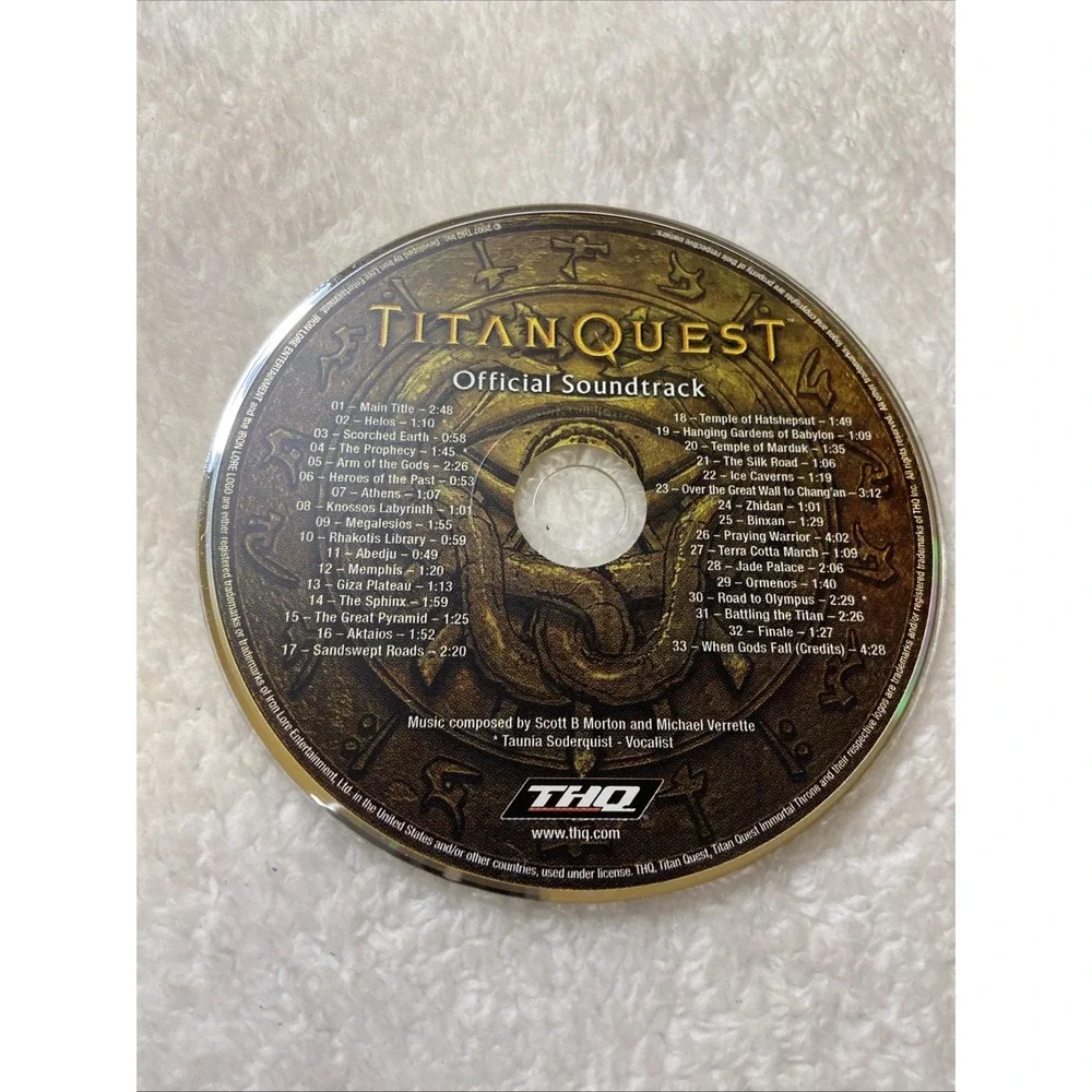 Titan Quest Gold Edition PC CD‎ ROM 2007 DISCS ONLY Soundtrack